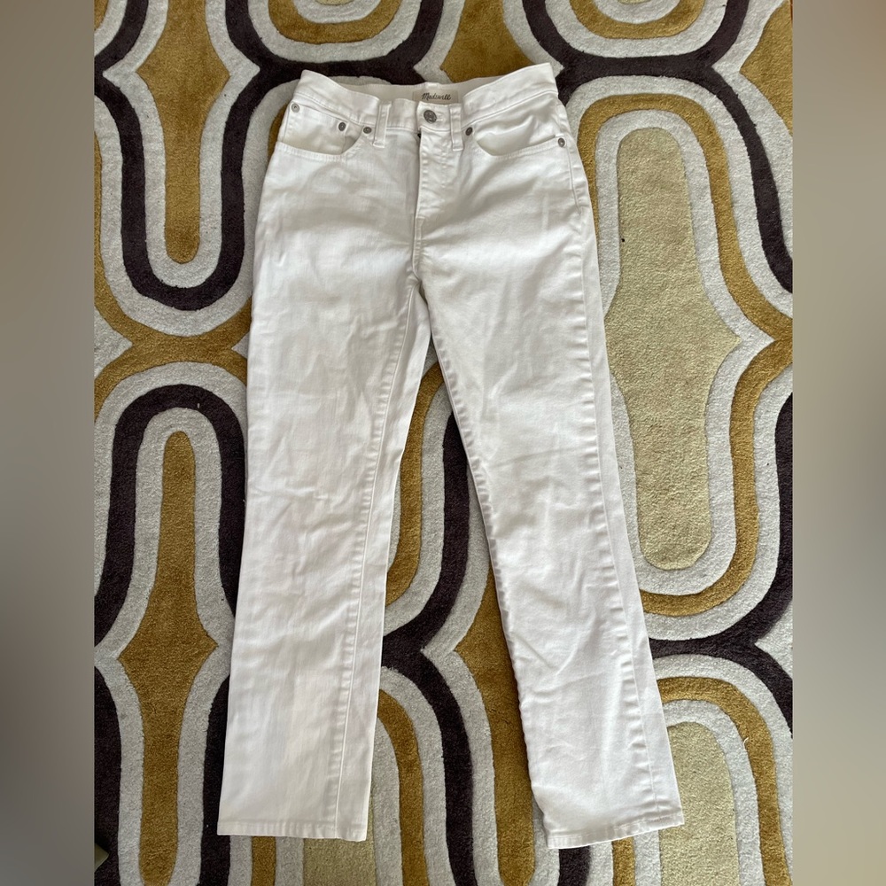Madewell straight cropped jeans
